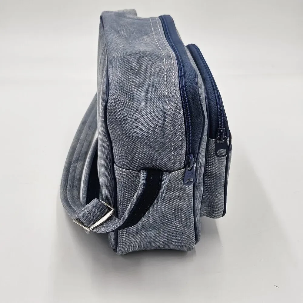 Vintage 70s Kodak Promotional Shoulder Camera Travel Tote Bag Retro Denim Look